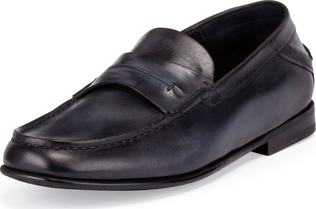 Berluti Gaspard Conduit College Loafer, Black