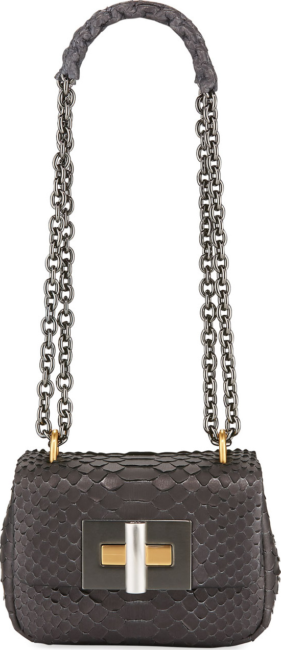 TOM FORD Natalia Mini Python Shoulder Bag