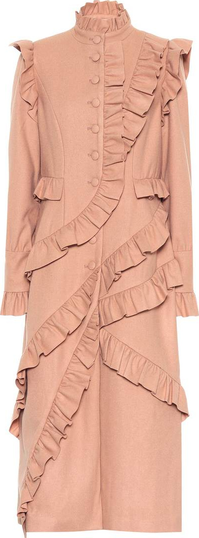 Ulla Johnson Ruffled wool coat