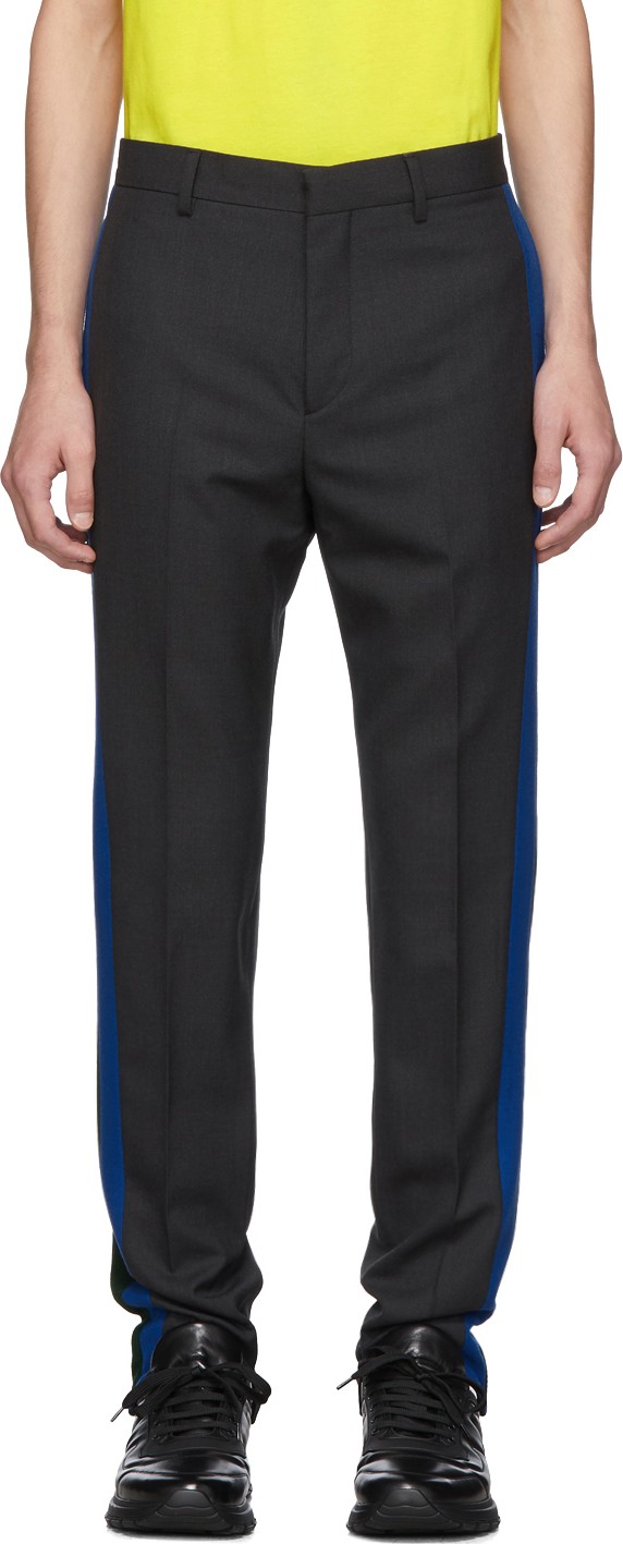 Stella McCartney Grey Wool Parker Trousers