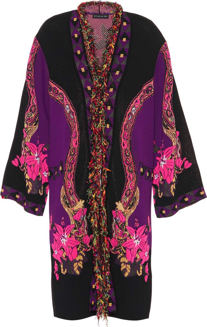 Etro Paisley jacquard knit jacket