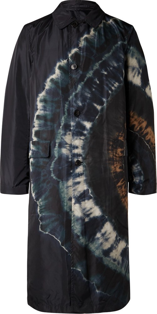 Dries Van Noten Reversible Tie-Dyed Shell Trench Coat