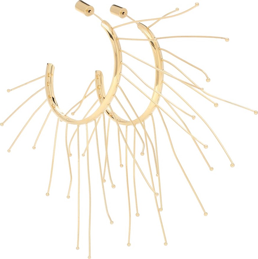 Jil Sander Multi Lines hoop earrings