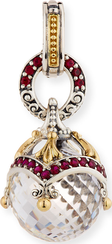 Konstantino Pythia Corundum & Crystal Pendant
