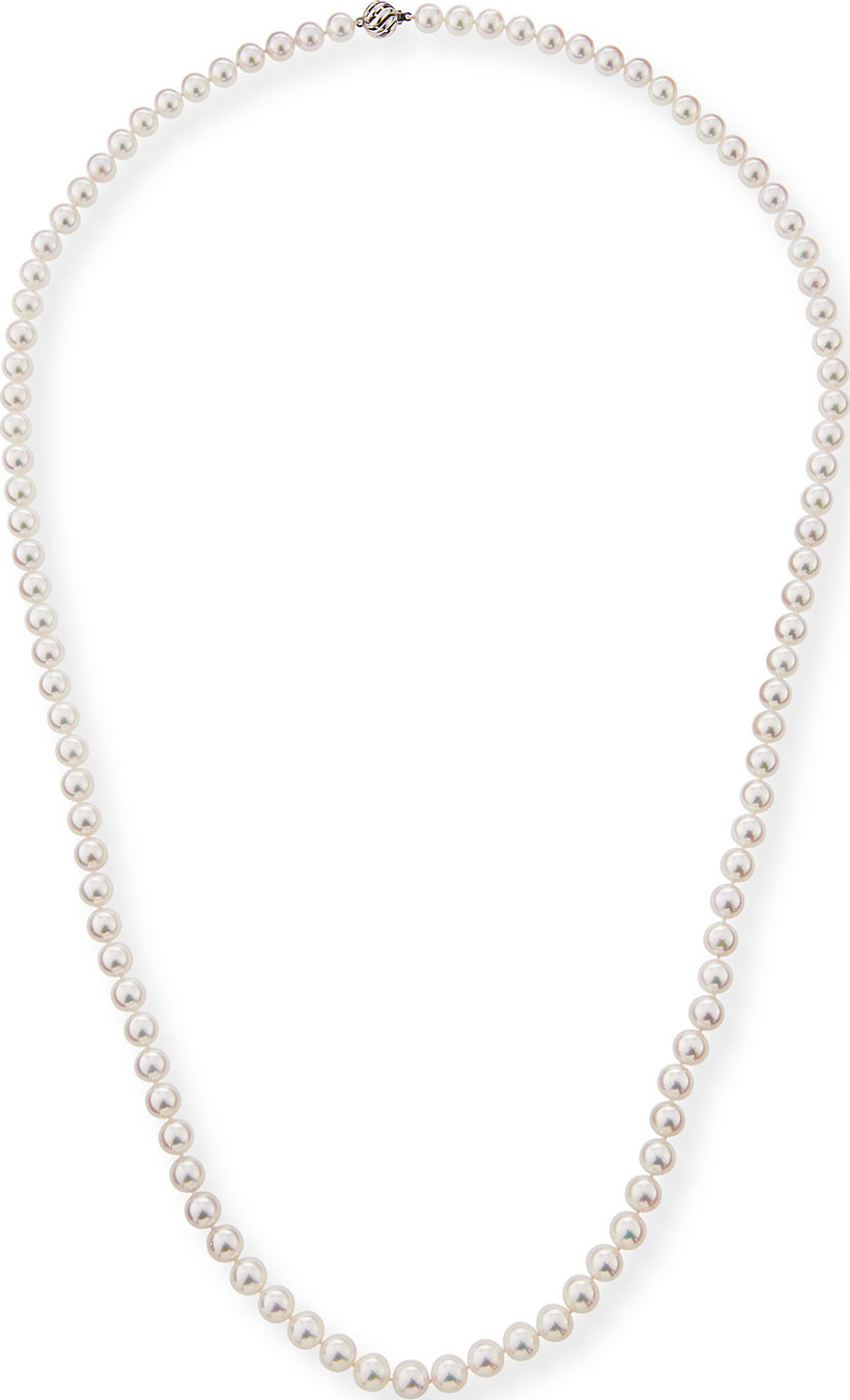 Belpearl 18k Single-Strand Akoya Pearl Necklace, 8.5mm