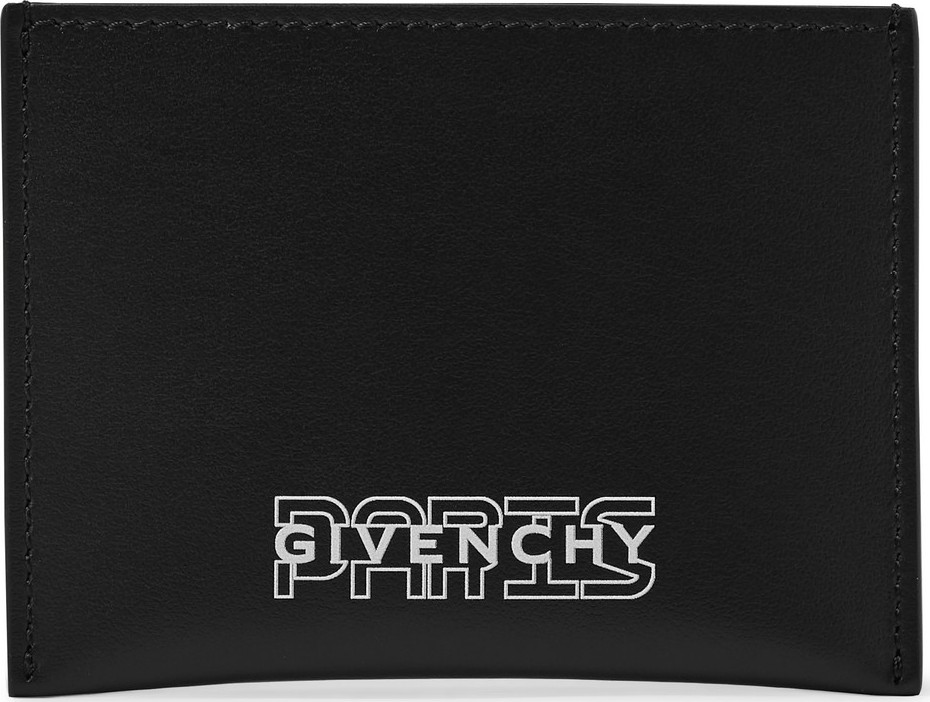 Givenchy Logo-Print Leather Cardholder