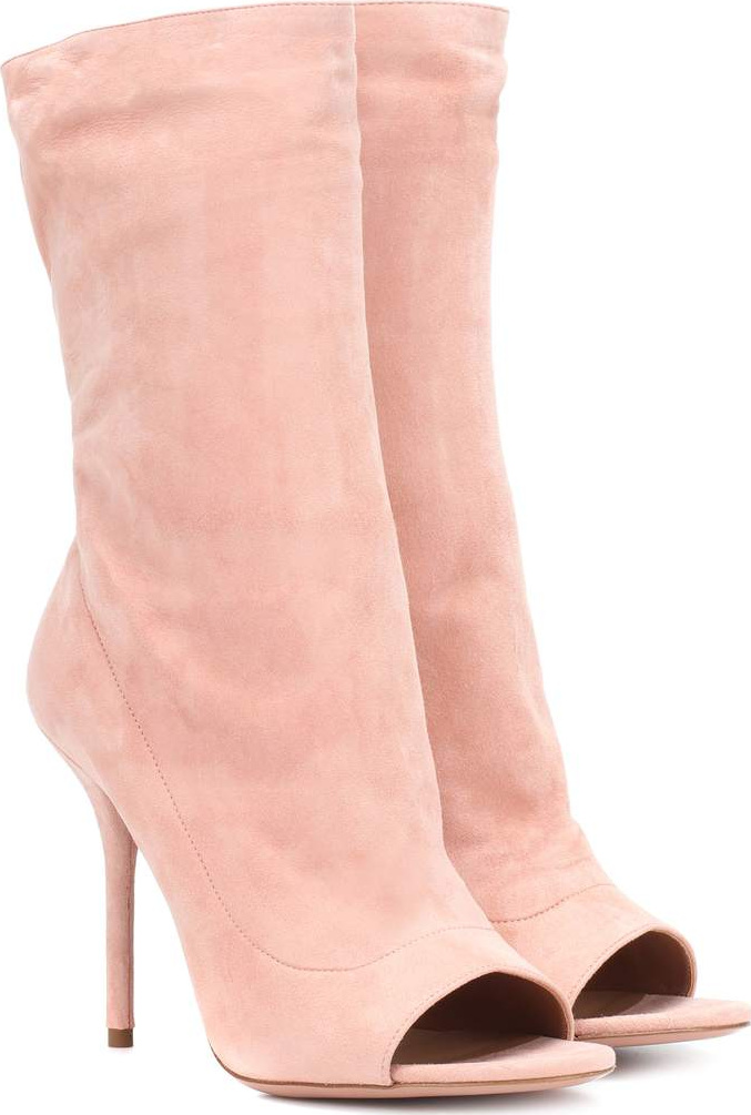 Aquazzura Suede open toe boots