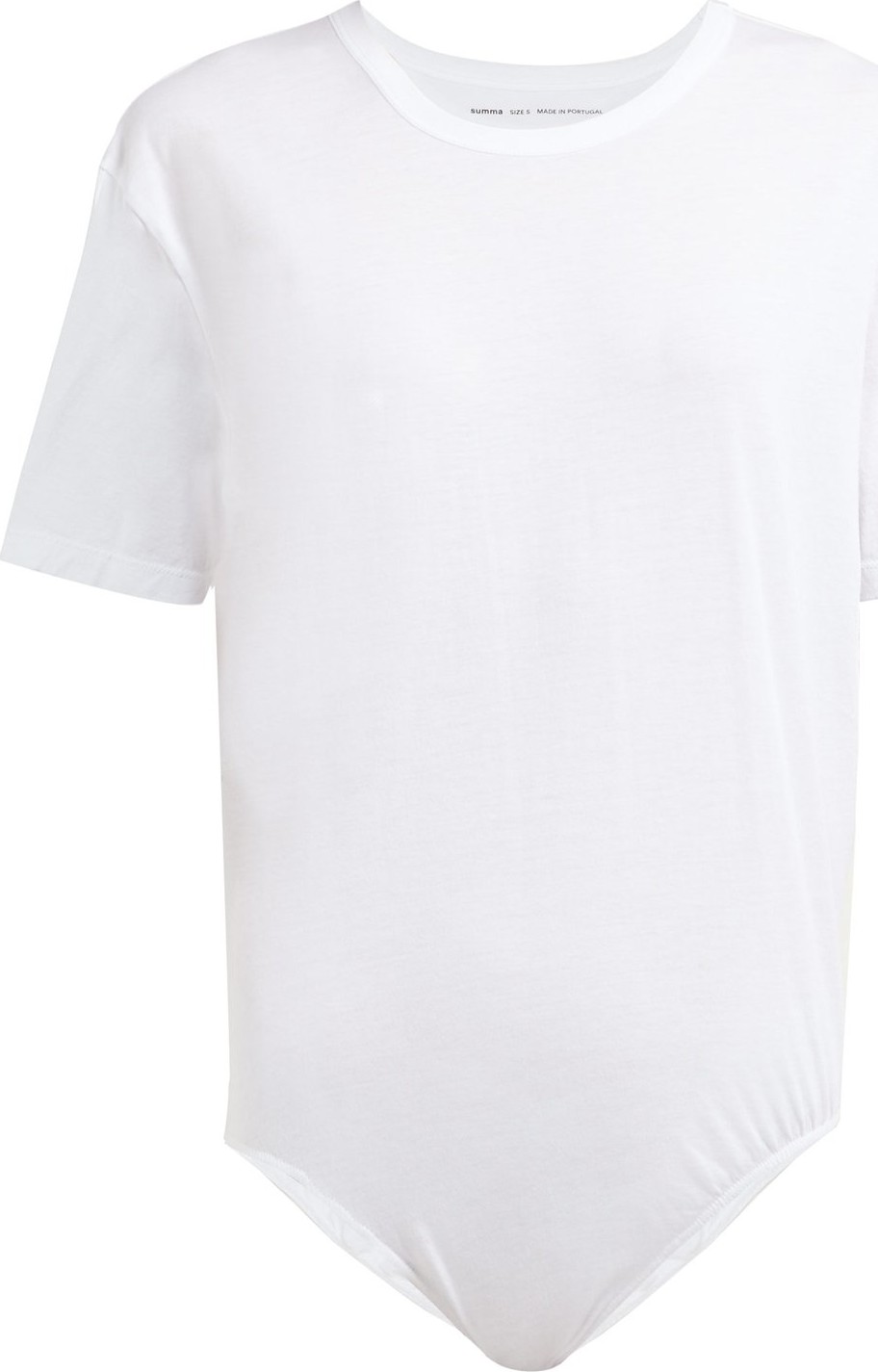 Summa Round neck cotton-jersey bodysuit