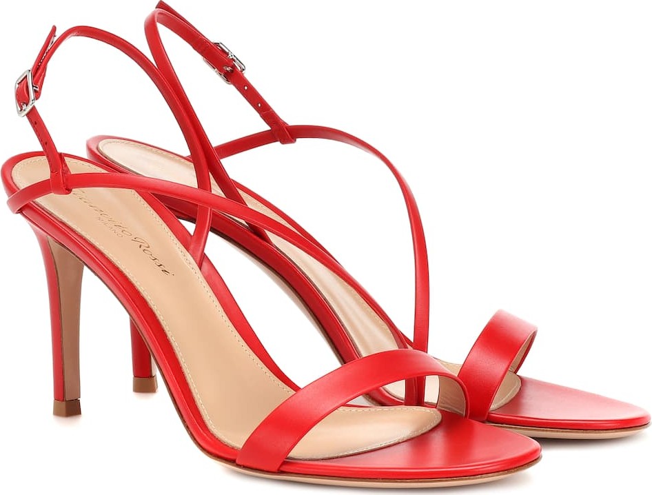 Gianvito Rossi Manhattan 85 leather sandals