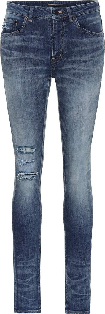 Saint Laurent Distressed skinny jeans