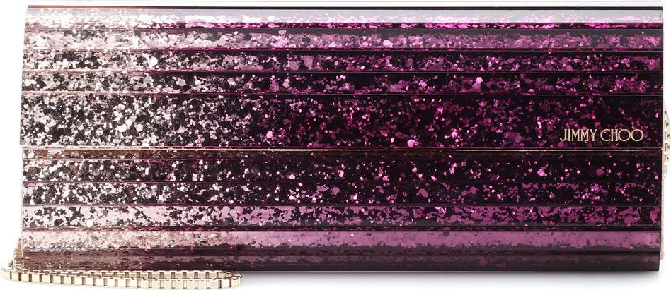 Jimmy Choo Sweetie glitter clutch