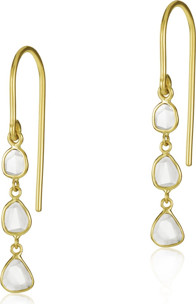 Legend Amrapali Polki Diamond Slice Mini Drop Earrings