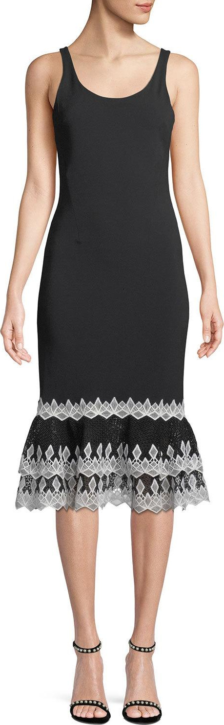Jonathan Simkhai Diamond Crepe Applique Tank Dress Jonathan Simkhai Diamond Crepe Applique Tank Dress