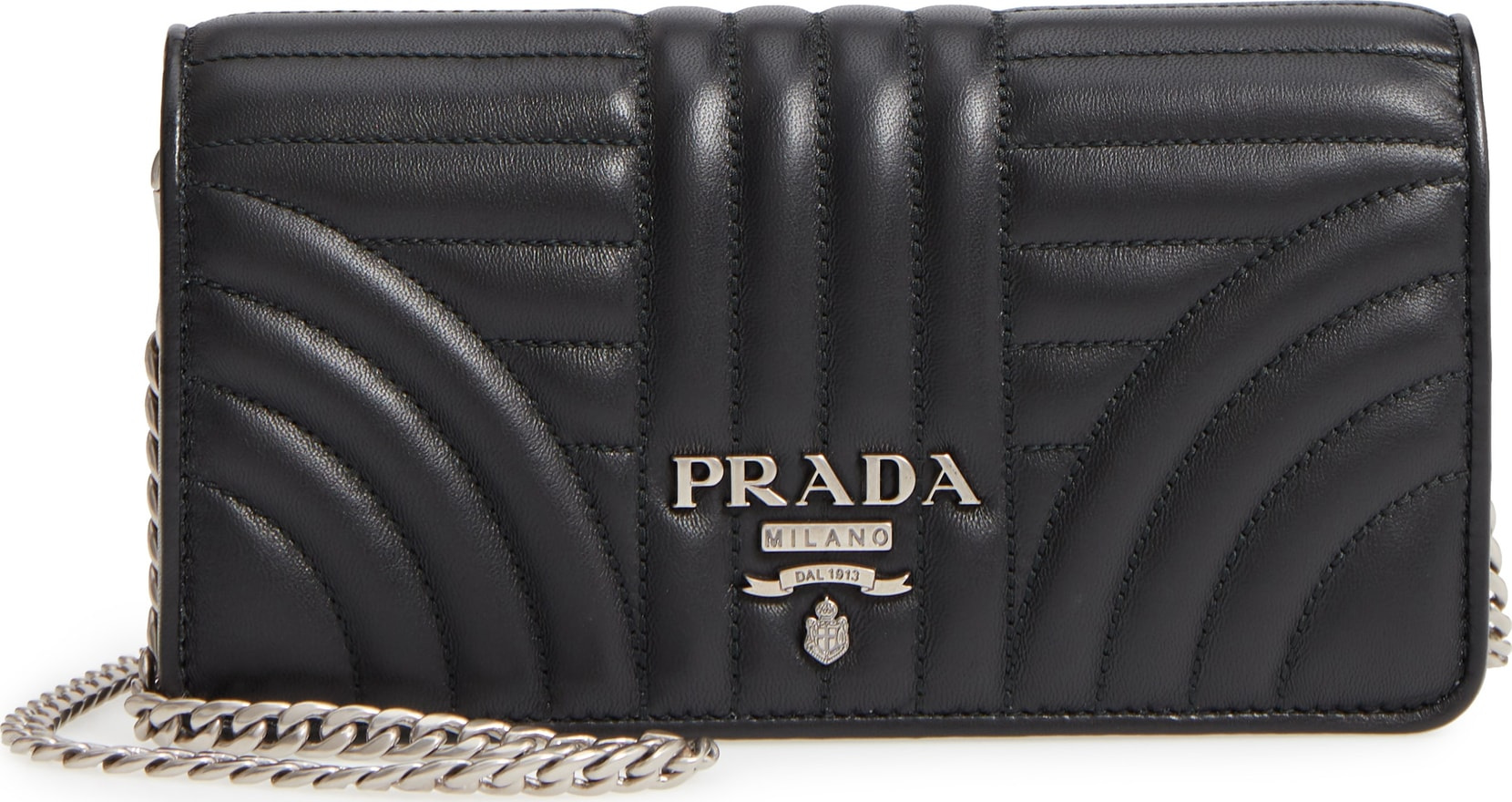 Prada Quilted Leather Wallet on a Chain