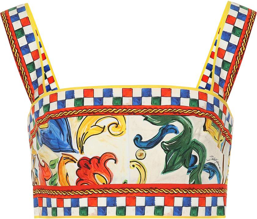 Dolce & Gabbana Printed crop top