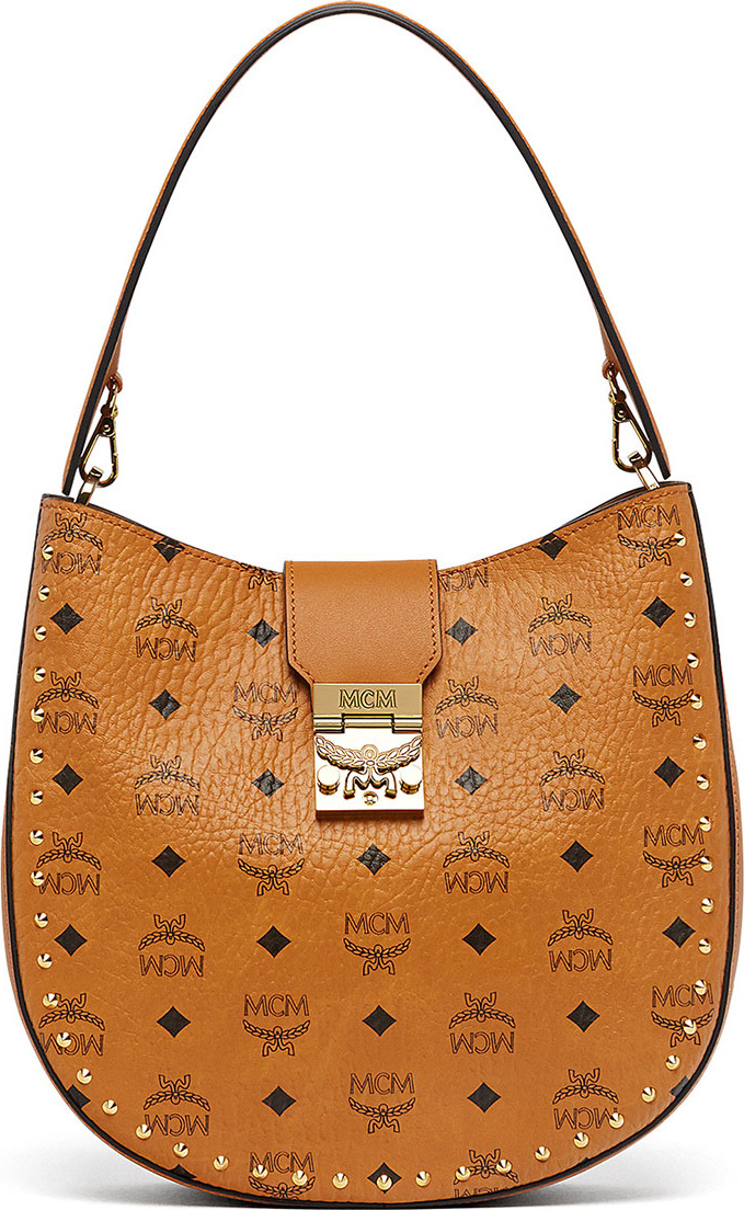 MCM Patricia Studded Outline Hobo Bag