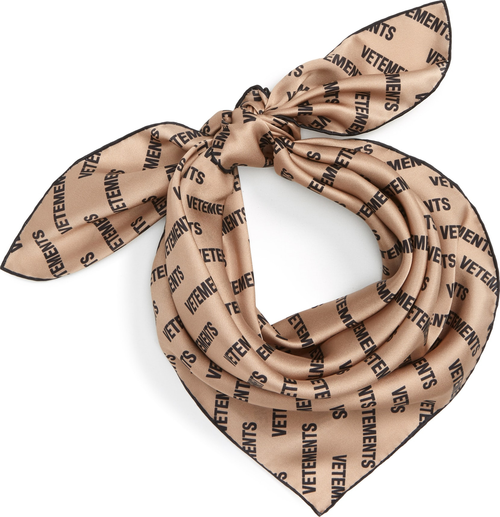 Vetements Logo Silk Scarf