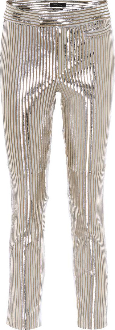Isabel Marant Metallic leather pants