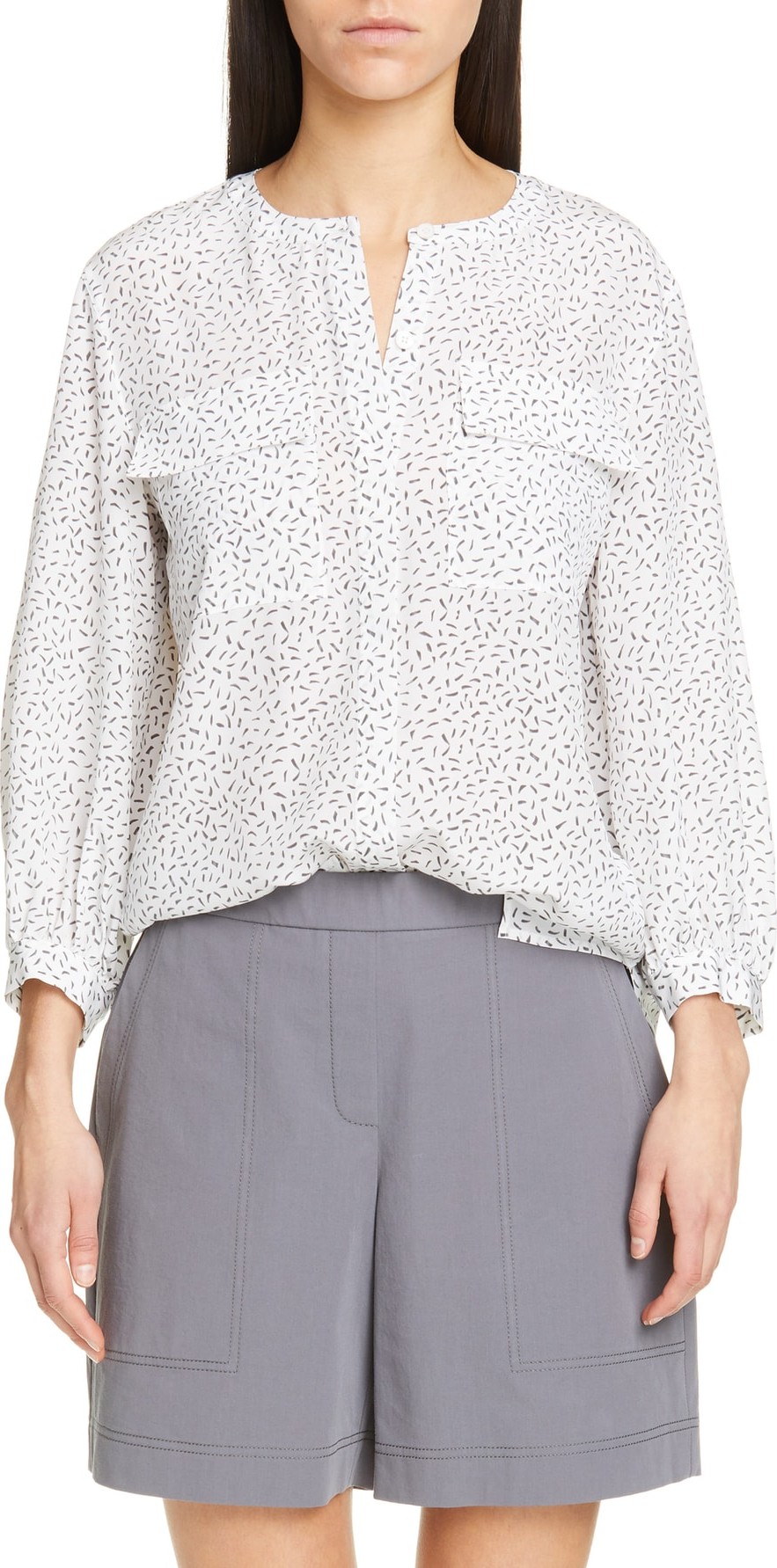 Lafayette 148 New York Liberty Silk Blouse