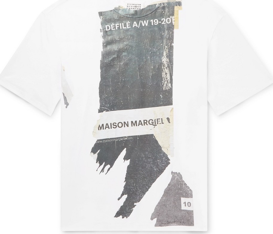 Maison Margiela Oversized Printed Cotton-Jersey T-Shirt
