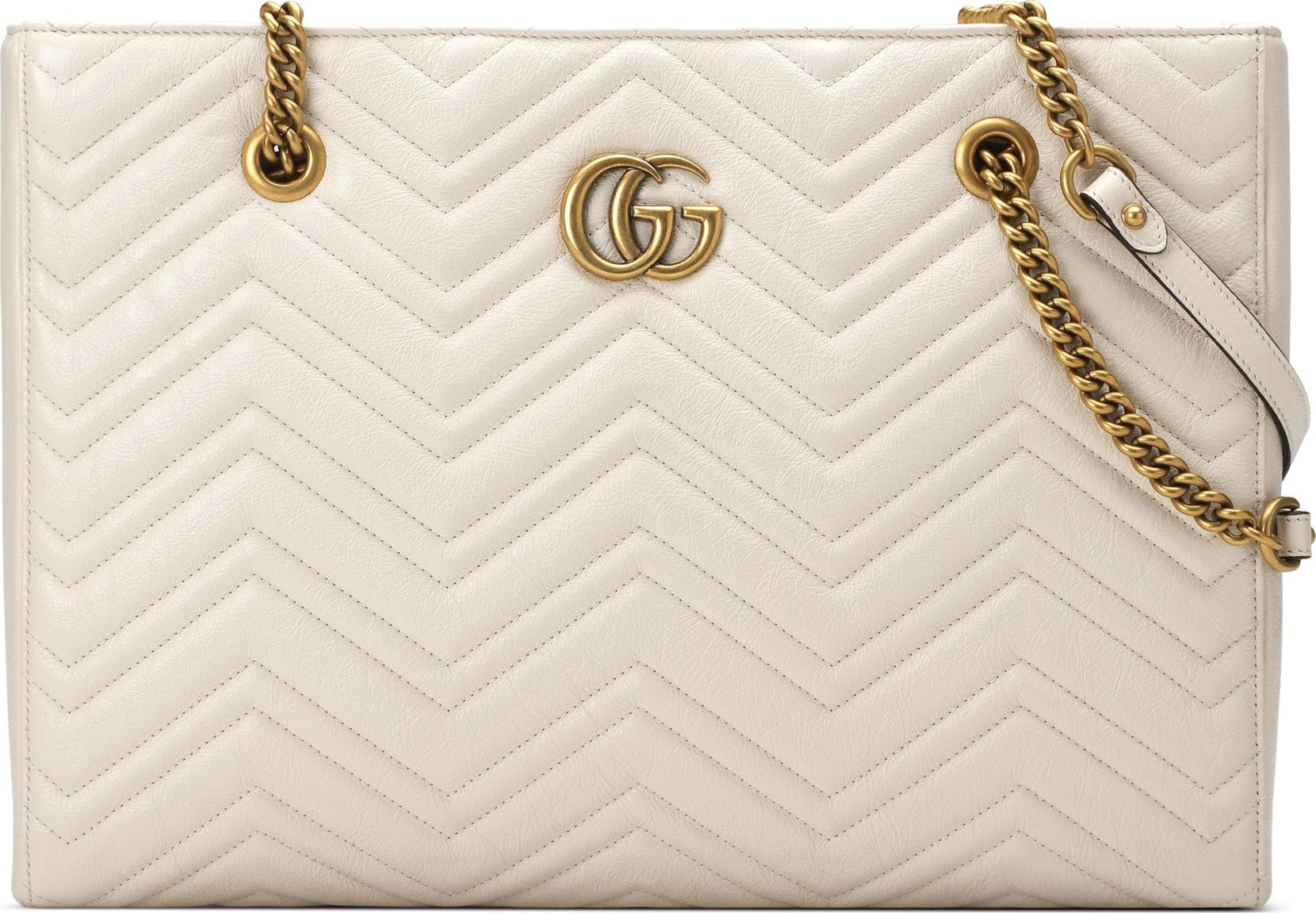 Gucci GG Marmont 2.0 Matelassé Medium Leather East/West Tote Bag