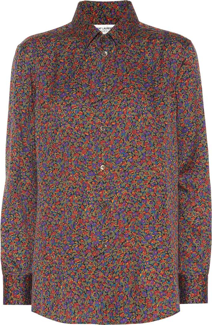 Saint Laurent Printed silk shirt