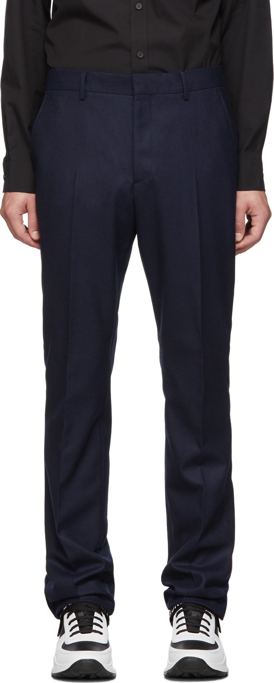Burberry London England Navy Classic Trousers