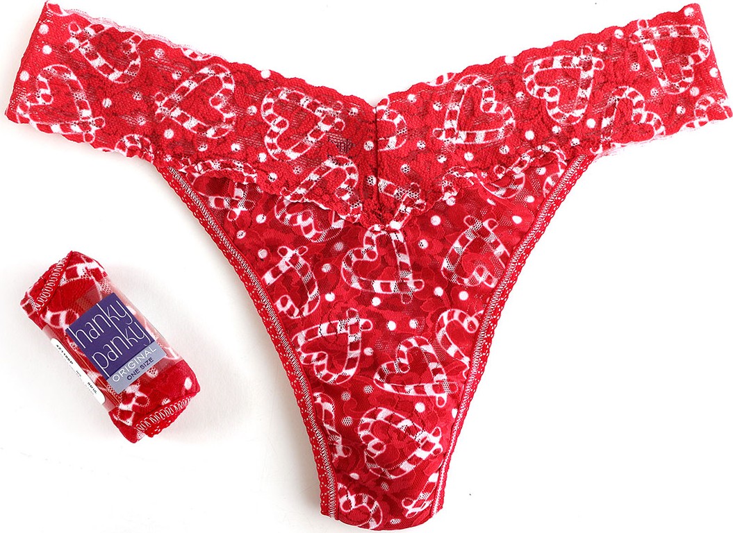 Hanky Panky I Heart Peppermint Original-Rise Lace Rolled Thong