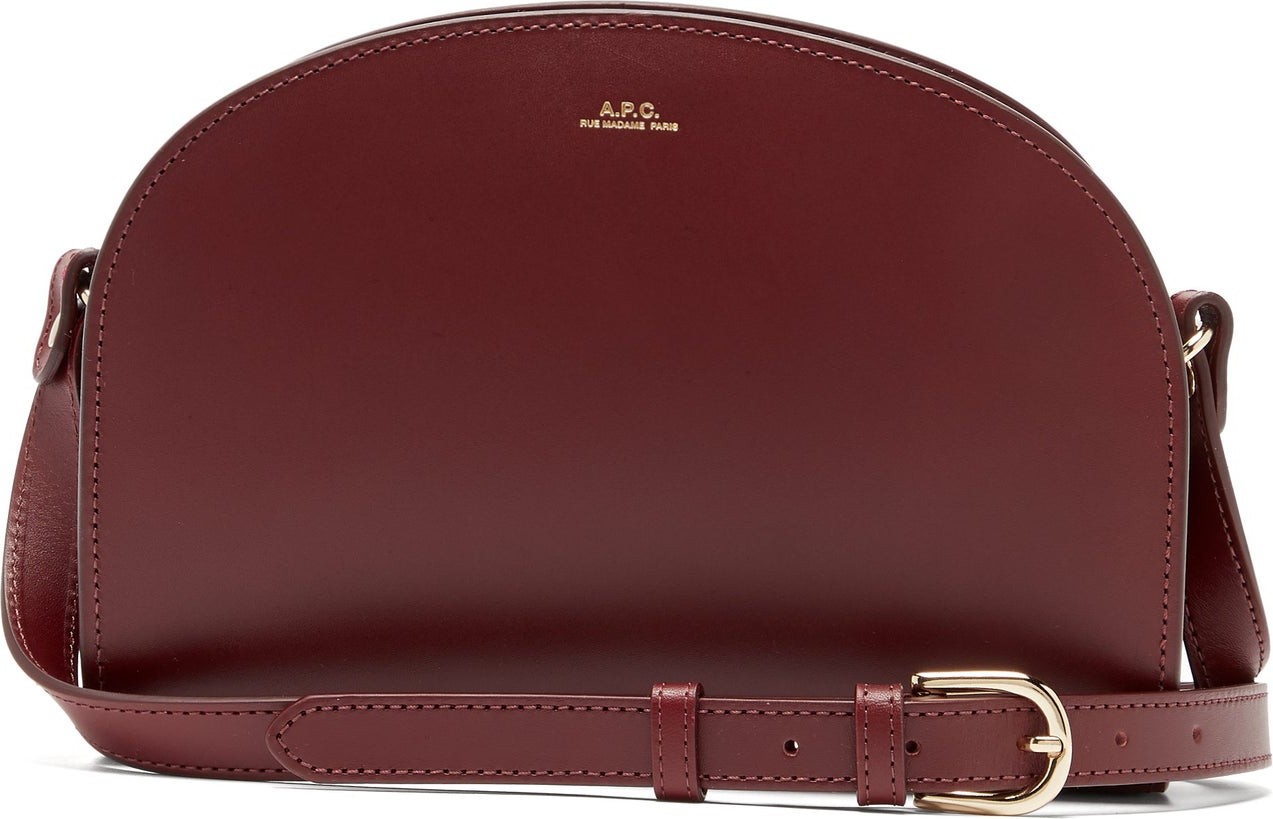 A.P.C. Half Moon leather cross-body bag