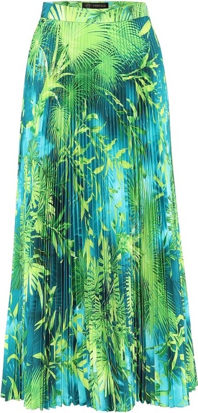 Versace Printed midi skirt