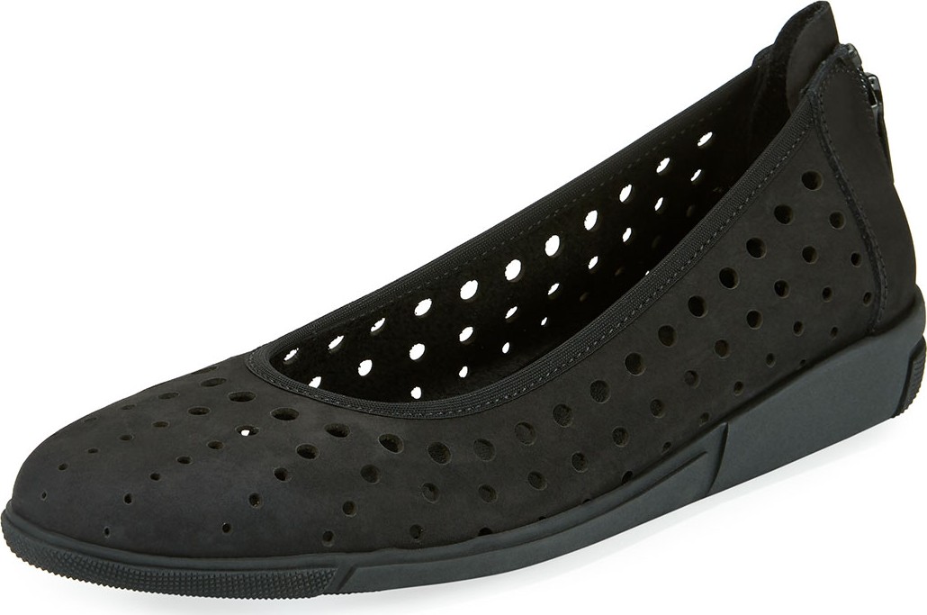 Sesto Meucci Dova Perforated Slip-On Flat, Black