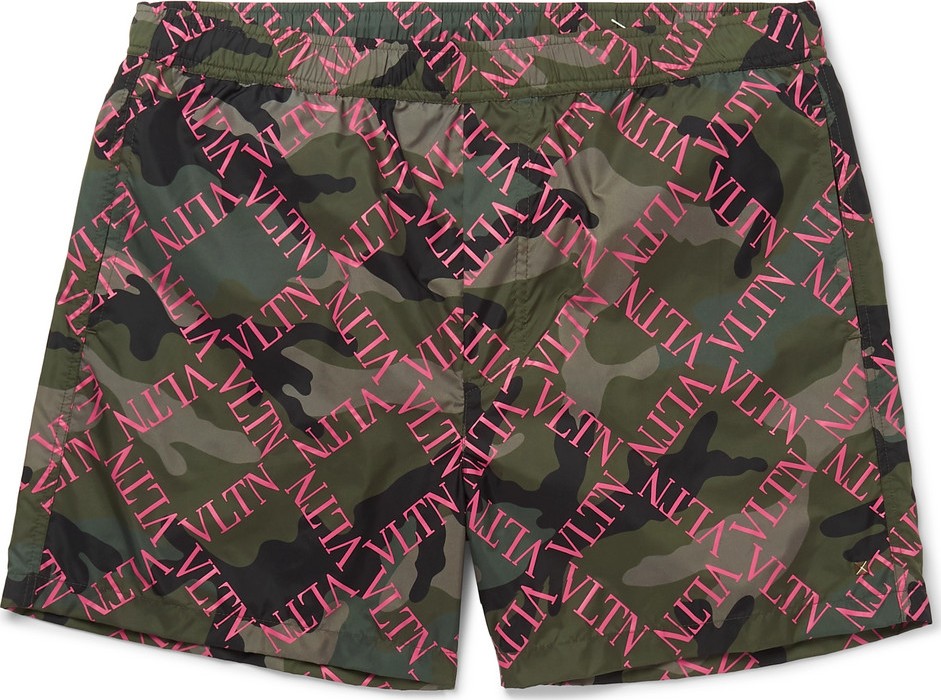 Valentino Mid-Length Printed Swim Shorts