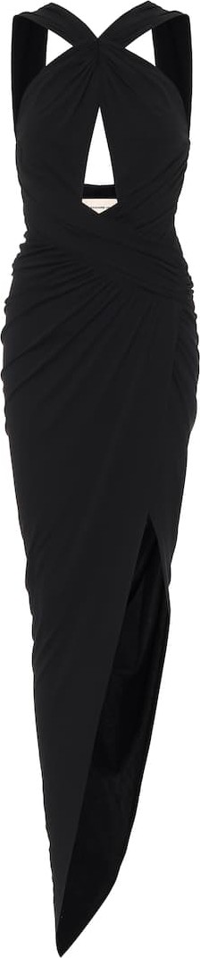 Alexandre Vauthier Assymetric jersey midi dress