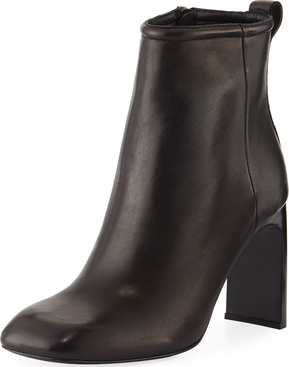 Rag & Bone Ellis Square-Toe Leather Booties