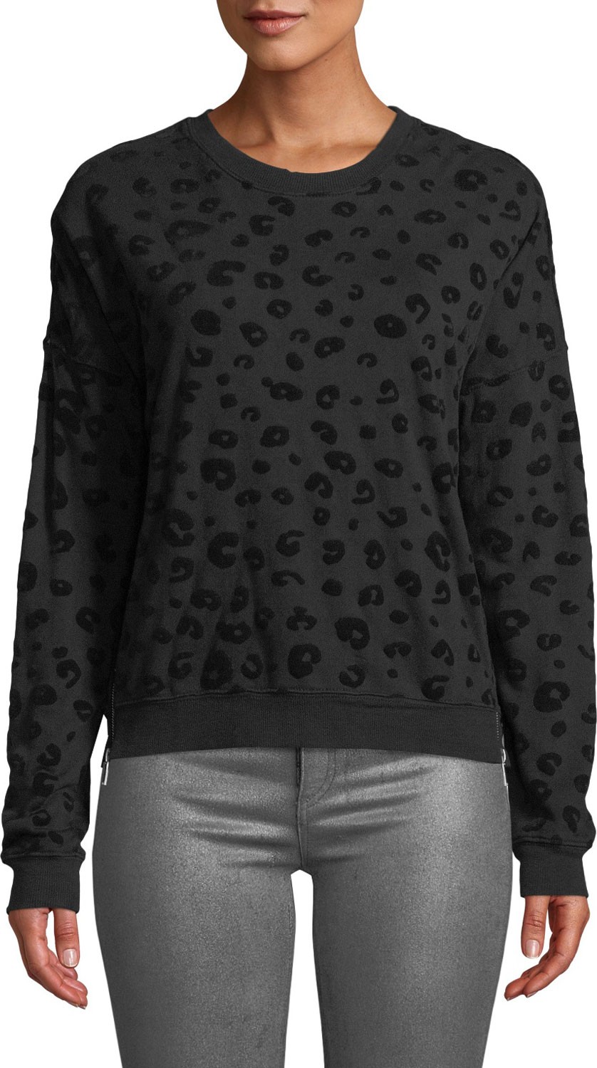 RAILS Marlo Leopard-Print Pullover Sweater