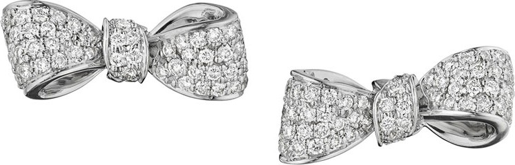 Mimi So Mini Bow Diamond Stud Earrings