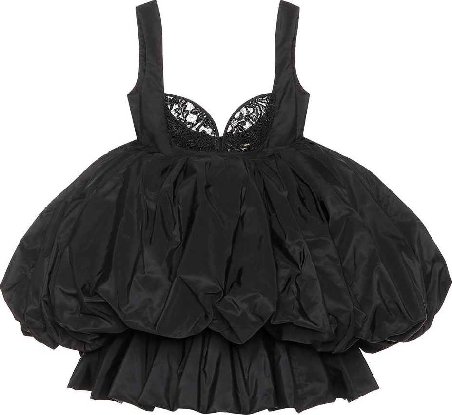 Saint Laurent Strapless silk minidress