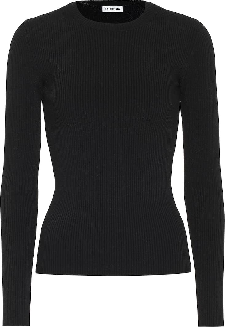 Balenciaga Ribbed-knit top