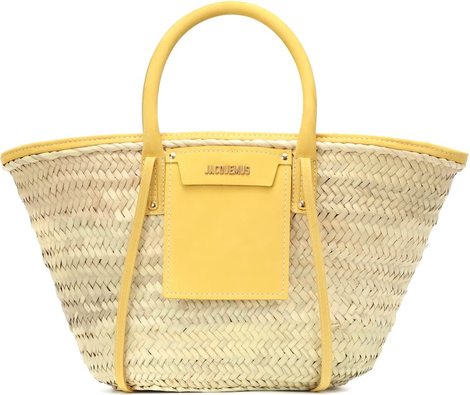 Jacquemus Le Panier Soleil raffia tote