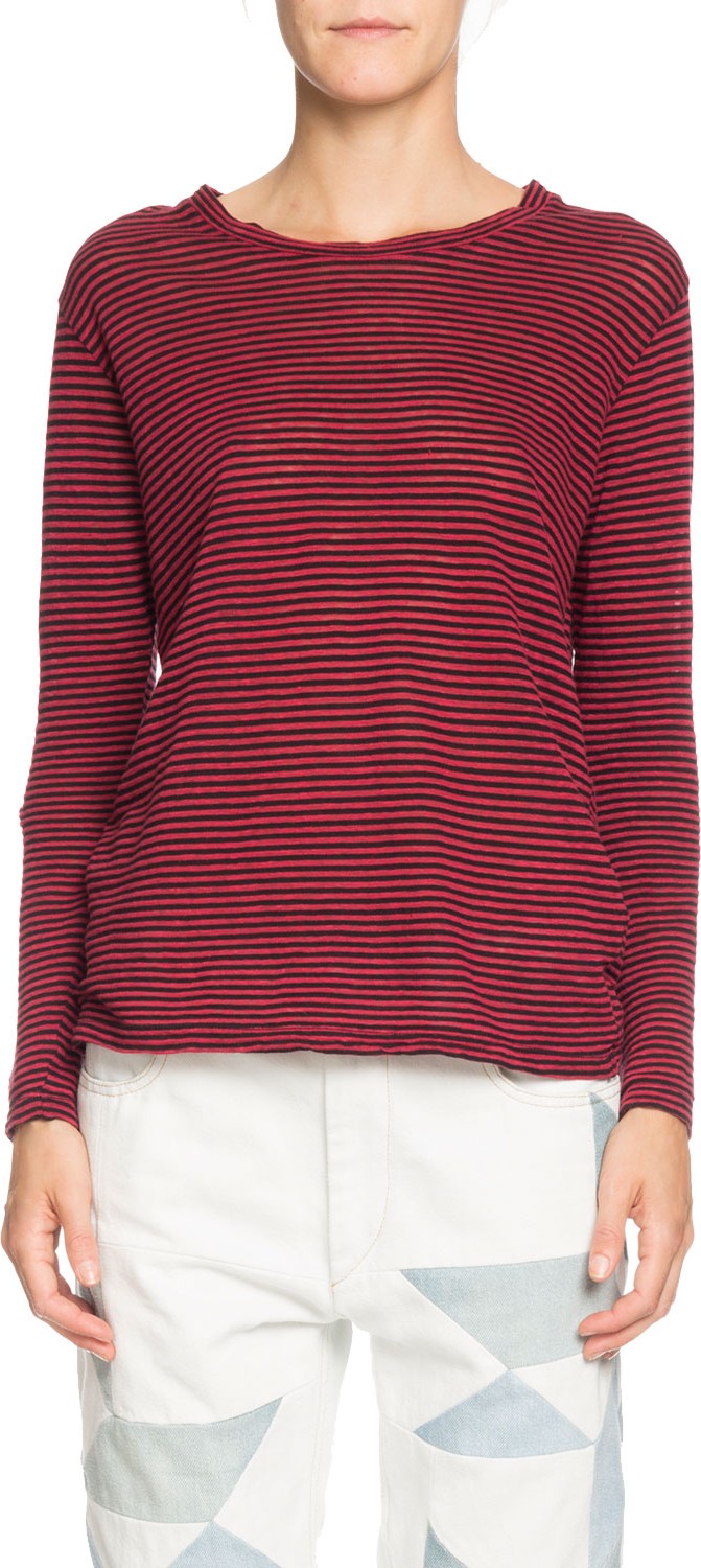 Isabel Marant Etoile Kaaron Striped Jersey Long-Sleeve Tee