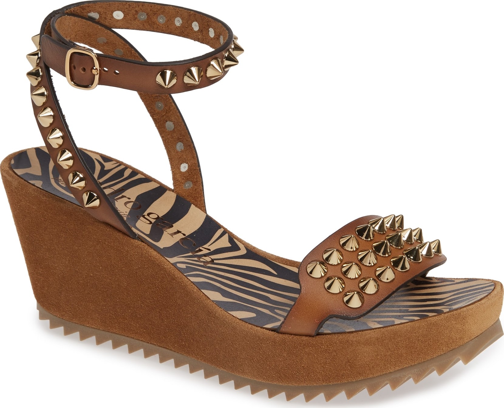 Pedro Garcia Felda Spike Wedge Sandal