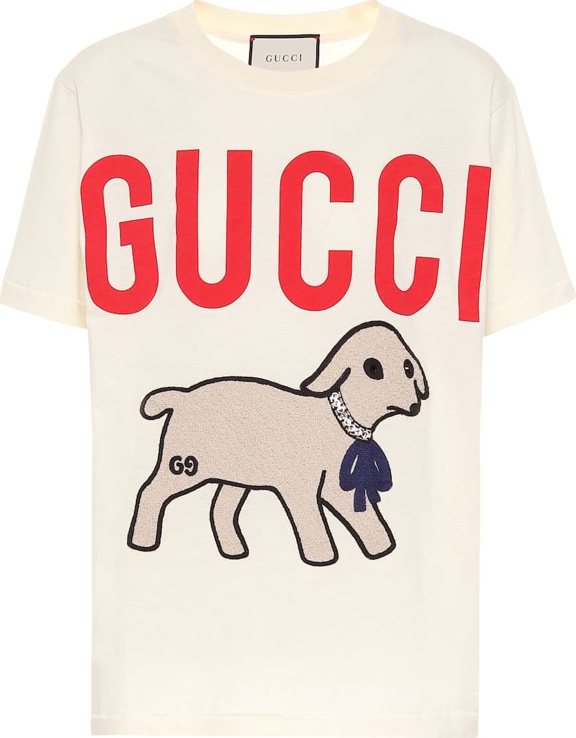 Gucci Embellished cotton T-shirt