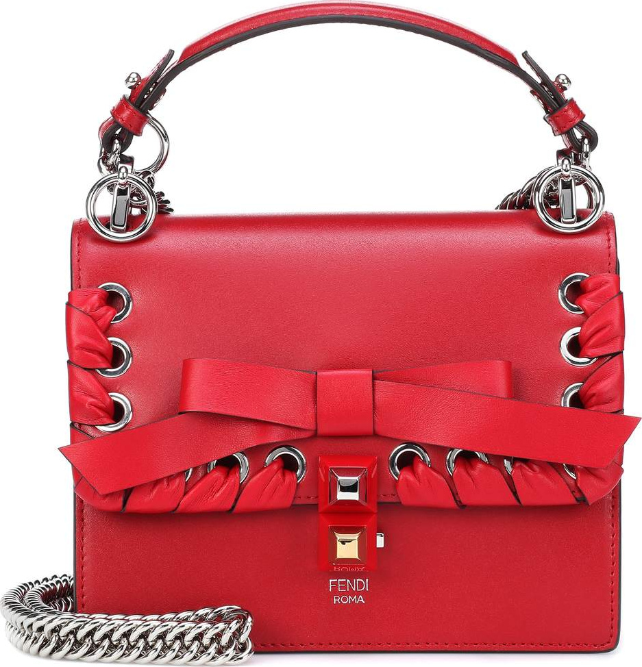 Fendi Kan I Small leather shoulder bag