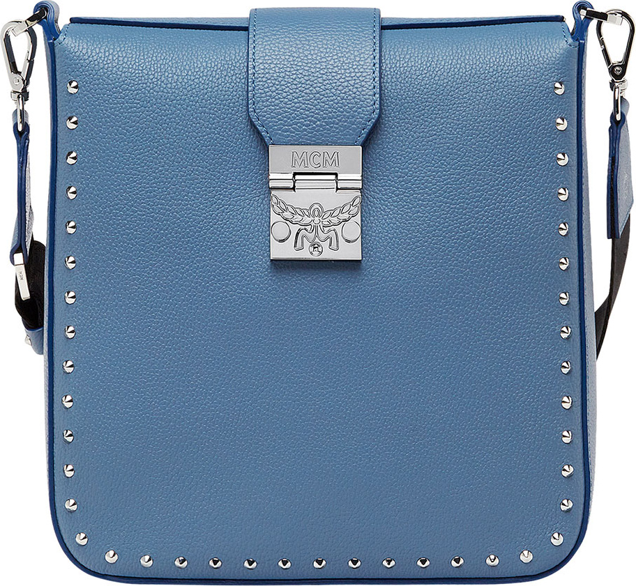 MCM Kasion Medium Studded Outline Park Avenue Crossbody Messenger Bag