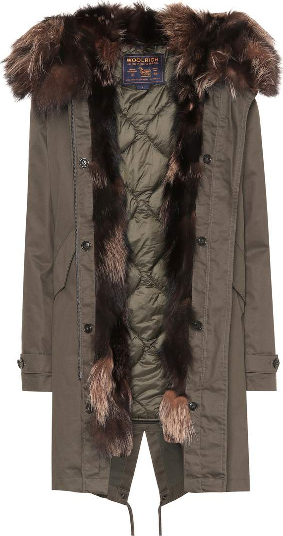 Woolrich Military fur-trimmed parka
