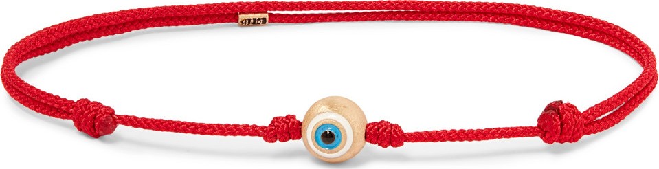 Luis Morais Cord, Enamel and Gold Bracelet