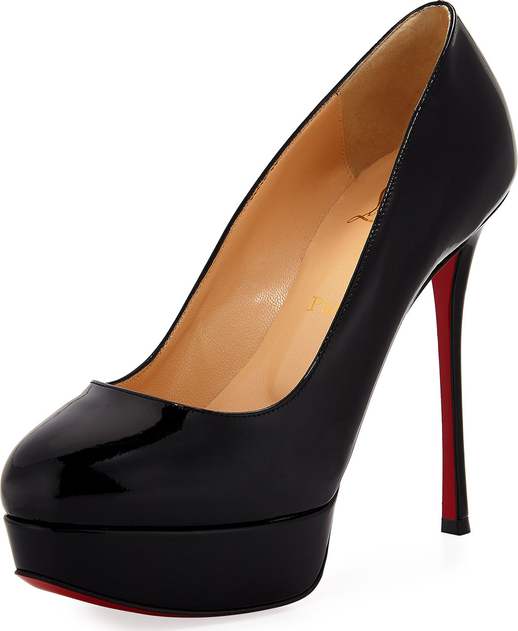Christian Louboutin Dirdittta Patent Platform Red Sole Pump