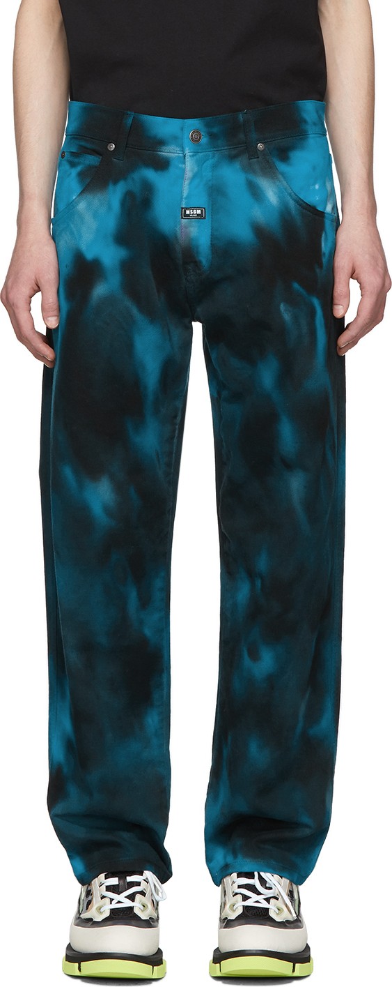 MSGM Multicolor Tie-Dye Jeans