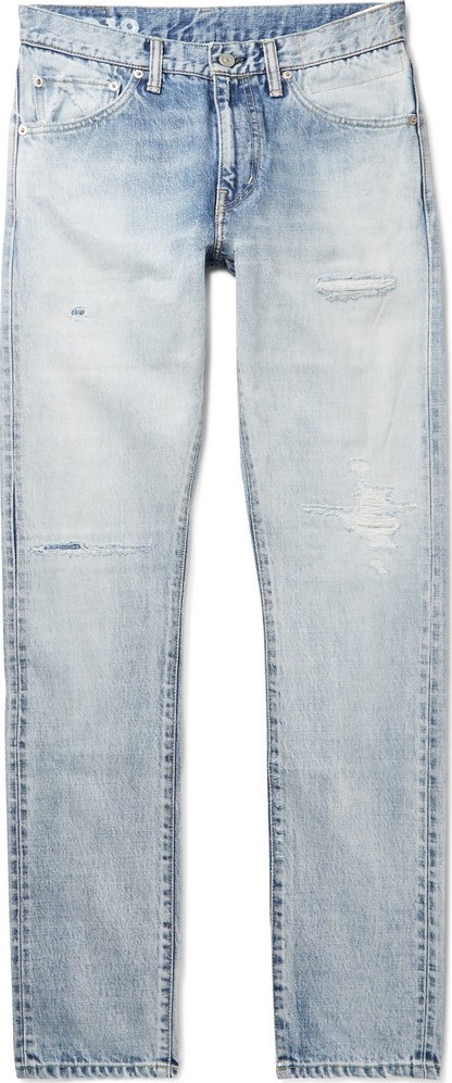 Visvim Social Sculpture 12D19 Skinny-Fit Distressed Denim Jeans