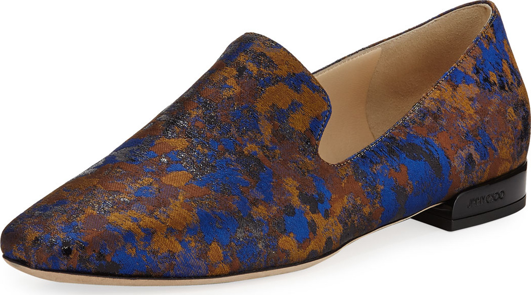 Jimmy Choo Jaida Flat Brocade Loafer